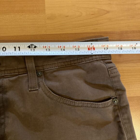 AG Adriano Goldschmied Everett Size 33x34 Slim Straight Brown Chino Pants Mens - Picture 10 of 13